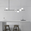 GobekUsa Brass and White Glass Pendant Lamp with Adjustable Height
