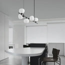 GobekUsa Brass and White Glass Pendant Lamp with Adjustable Height