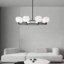 GobekUsa Brass and White Glass Pendant Lamp with Adjustable Height