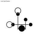 GobekUsa Contemporary LED Wall Sconce in Metallic Round Design - Black, 2/3/4 Lights