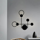 GobekUsa Contemporary LED Wall Sconce in Metallic Round Design - Black, 2/3/4 Lights