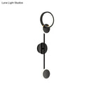 GobekUsa Contemporary LED Wall Sconce in Metallic Round Design - Black, 2/3/4 Lights