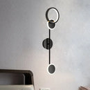 GobekUsa Contemporary LED Wall Sconce in Metallic Round Design - Black, 2/3/4 Lights