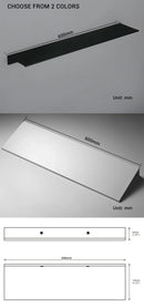 GobekUsa Modern Black and White Wall-Mounted Organizer Shelf
