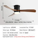 GobekUsa 46In LED Ceiling Fan Light with Control for Household Bedrooms
