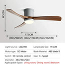 GobekUsa 46In LED Ceiling Fan Light with Control for Household Bedrooms