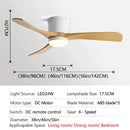 GobekUsa 46In LED Ceiling Fan Light with Control for Household Bedrooms