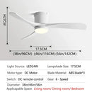 GobekUsa 46In LED Ceiling Fan Light with Control for Household Bedrooms