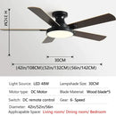 GobekUsa 56" Low Floor Ceiling Fan Light | Indoor Living Room Chandelier | Modern Design