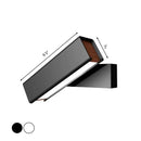 GobekUsa Rotatable LED Sconce Lamp: Modern Aluminum Wall Mounted Lighting in Warm/White Light - Black/White-Wood Finish