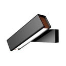 GobekUsa Rotatable LED Sconce Lamp: Modern Aluminum Wall Mounted Lighting in Warm/White Light - Black/White-Wood Finish