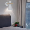 GobekUsa Macaron Metal Wall Sconce - Angle Shade, 1 Light - Black/White/Pink/Yellow/Green - Bedroom