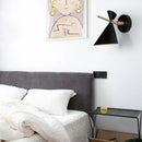 GobekUsa Macaron Metal Wall Sconce - Angle Shade, 1 Light - Black/White/Pink/Yellow/Green - Bedroom