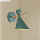 GobekUsa Macaron Metal Wall Sconce - Angle Shade, 1 Light - Black/White/Pink/Yellow/Green - Bedroom