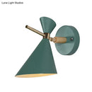 GobekUsa Macaron Metal Wall Sconce - Angle Shade, 1 Light - Black/White/Pink/Yellow/Green - Bedroom