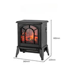 GobekUsa 3D Flame Electric Fireplace Heater | Instant Heat | Wide-Area Airflow | Modern Home Stove