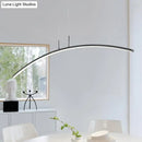 GobekUsa Modern Arched LED Pendant Light - Acrylic Dining Room Island Lighting
