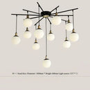 GobekUsa Art Glass Ball Molecule Chandelier for Living Room, Children's Room, Study & Home Decor