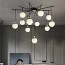GobekUsa Art Glass Ball Molecule Chandelier for Living Room, Children's Room, Study & Home Decor
