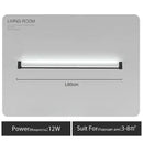 GobekUsa Black Bar Linear Wall Light for Living and Dining Room Lighting