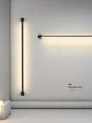GobekUsa Black Bar Linear Wall Light for Living and Dining Room Lighting
