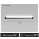 GobekUsa Black Bar Linear Wall Light for Living and Dining Room Lighting