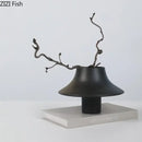 GobekUsa Ceramic Vase: Elegant Flower Arrangement for Desktop Decor Aesthetic