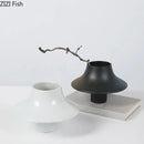 GobekUsa Ceramic Vase: Elegant Flower Arrangement for Desktop Decor Aesthetic