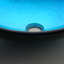 GobekUsa Blue Tempered Glass Waterfall Basin Tap Set