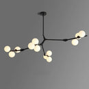 GobekUsa Glass Balls LED Pendant Lights: Modern Branches Style Chandeliers for Living Room