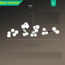 GobekUsa Glass Balls LED Pendant Lights: Modern Branches Style Chandeliers for Living Room