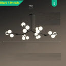 GobekUsa Glass Balls LED Pendant Lights: Modern Branches Style Chandeliers for Living Room
