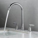 GobekUsa Black Brass Basin Faucet with Waterfall Effect and 3-Hole Design