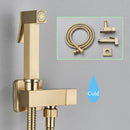 GobekUsa Black Brass Bidet Faucet: Single Cold Water Tap, Handheld Sprayer Gun, Hygienic Shower Cleaner