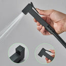 GobekUsa Black Brass Bidet Faucet: Single Cold Water Tap, Handheld Sprayer Gun, Hygienic Shower Cleaner