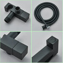 GobekUsa Black Brass Bidet Faucet: Single Cold Water Tap, Handheld Sprayer Gun, Hygienic Shower Cleaner