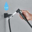 GobekUsa Black Brass Bidet Faucet: Single Cold Water Tap, Handheld Sprayer Gun, Hygienic Shower Cleaner