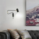 GobekUsa Adjustable Long-Arm Wall Lamp with Switch, E27 Flex Reading Bedside Light