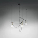 GobekUsa Glass Ball Pendant Light for Bedroom Bar Cafe Decor - Multi-Light Post-Modern Glass Lighting