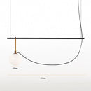 GobekUsa Glass Ball Pendant Light for Bedroom Bar Cafe Decor - Multi-Light Post-Modern Glass Lighting