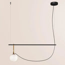 GobekUsa Glass Ball Pendant Light for Bedroom Bar Cafe Decor - Multi-Light Post-Modern Glass Lighting