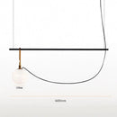 GobekUsa Glass Ball Pendant Light for Bedroom Bar Cafe Decor - Multi-Light Post-Modern Glass Lighting