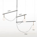 GobekUsa Glass Ball Pendant Light for Bedroom Bar Cafe Decor - Multi-Light Post-Modern Glass Lighting
