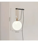 GobekUsa Glass Ball Pendant Light for Bedroom Bar Cafe Decor - Multi-Light Post-Modern Glass Lighting