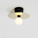 GobekUsa Golden Glass Ball Sconce Wall Light Fixture for Home Decor