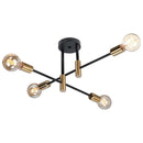 GobekUsa Industrial Sputnik Chandelier Modern Ceiling Light for Kitchen Dining Bedroom