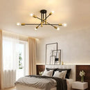 GobekUsa Industrial Sputnik Chandelier Modern Ceiling Light for Kitchen Dining Bedroom
