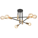 GobekUsa Industrial Sputnik Chandelier Modern Ceiling Light for Kitchen Dining Bedroom