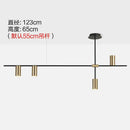 GobekUsa Black Minimalist Dining Room Chandelier: Modern Nordic Long Lights for Stylish Lighting