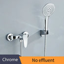 GobekUsa Black Brass Single Handle Shower Faucet Set with Hand Shower Head